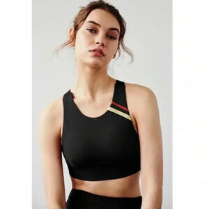 Free people FP movement freestyle sports bra black multi size Small